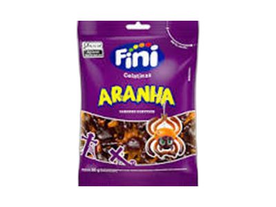 Bala Fini Aranha Pêssego e Amora 80g